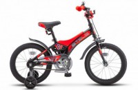 Детский велосипед Stels Jet 16" Z010 черный красный 2022 - магазин СпортДоставка. Спортивные товары интернет магазин в Москве 