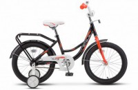 Детский велосипед Stels Flyte 18" Z011 Чёрный красный 2022 - магазин СпортДоставка. Спортивные товары интернет магазин в Москве 