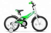 Детский велосипед Stels Jet 16" Z010 зеленый белый  2022 - магазин СпортДоставка. Спортивные товары интернет магазин в Москве 