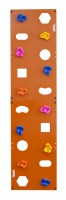 Скалодром пристенный 500*2000 стандарт ЭЛЬБРУС (10 зацепов) оранжевый с отверстиями - магазин СпортДоставка. Спортивные товары интернет магазин в Москве 